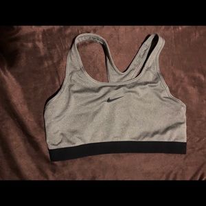 Nike grey sports bra